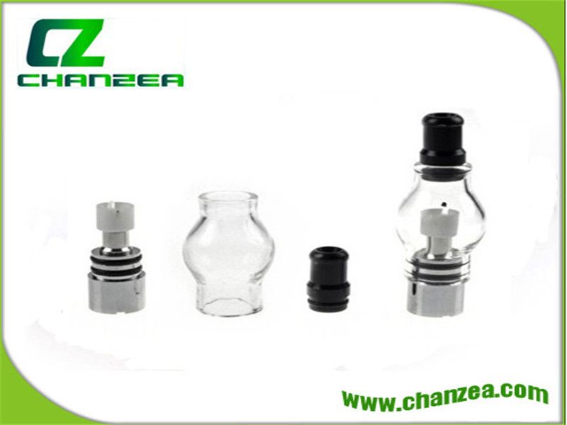 Ecig 2014 new atomizer dry herb wax glass globe vaporizer wax e cig
