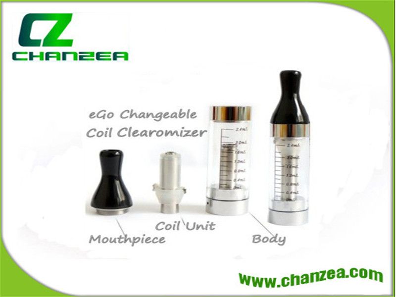 Wholesale Long Wick Colorful Original  T2 EGO Clearomizer 2.4ML