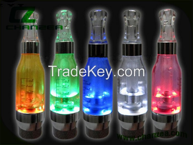 Newest cig ce8 clearomizer electronic with led light for 2014 best selling ego ce4