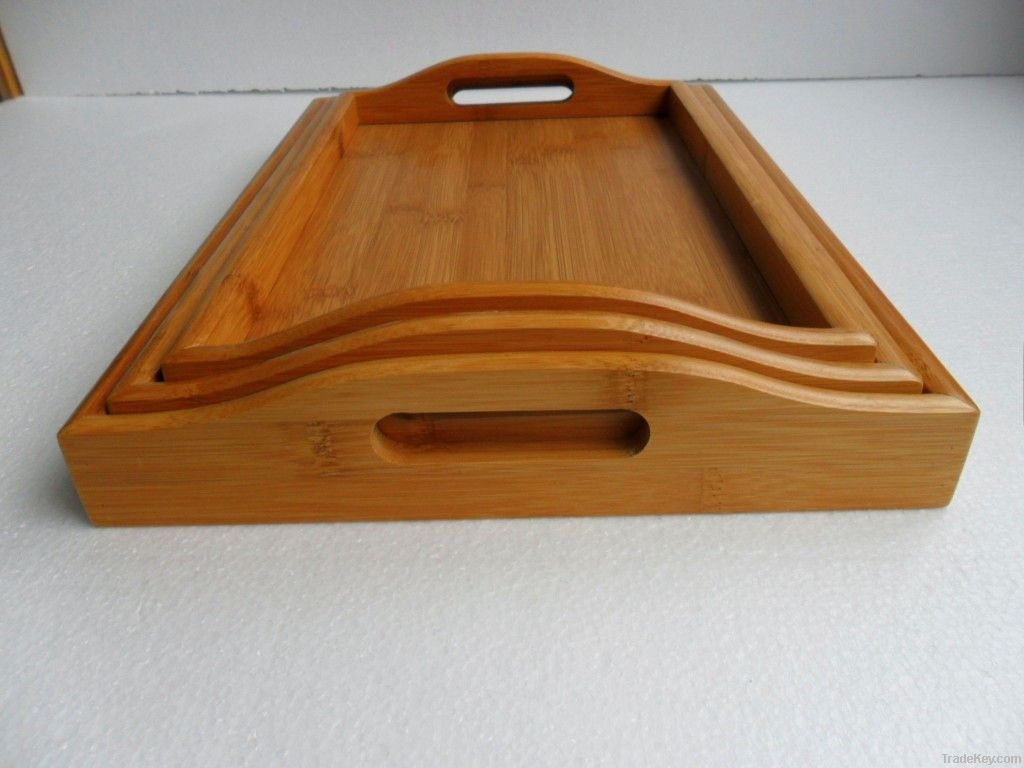 Bamboo hotel tray, bamboo tray, bamboo plate