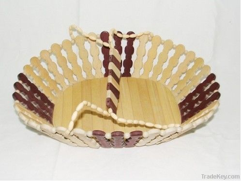 Bamboo weaving collapsible basket, bamboo fruit basket, bamboo basket