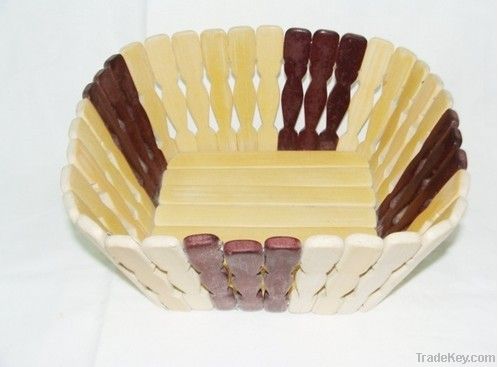 Bamboo weaving collapsible basket, bamboo fruit basket, bamboo basket