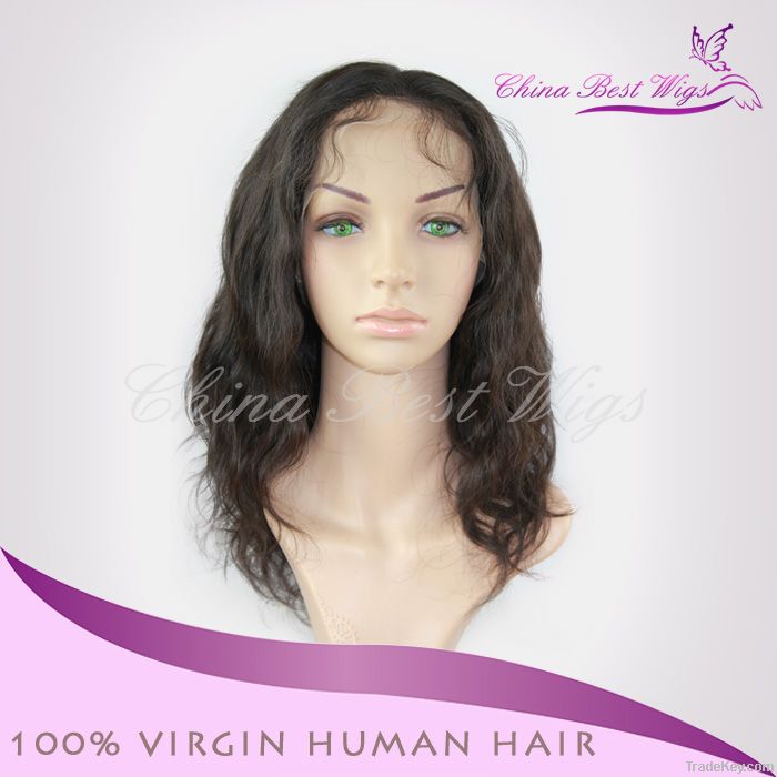 full lace wigs brazilian hair 12 inch natural color body wave