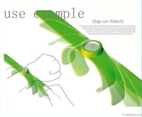 100% Pure Silicone Digital Slap Watch