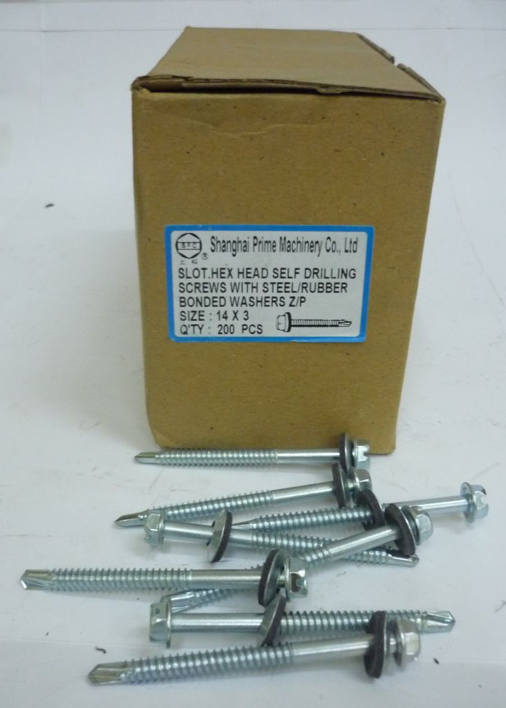 Brass Plated Wood / Gypsum Drywall / Zinc Plated Wood / Hex Head Self-Drilling Screws