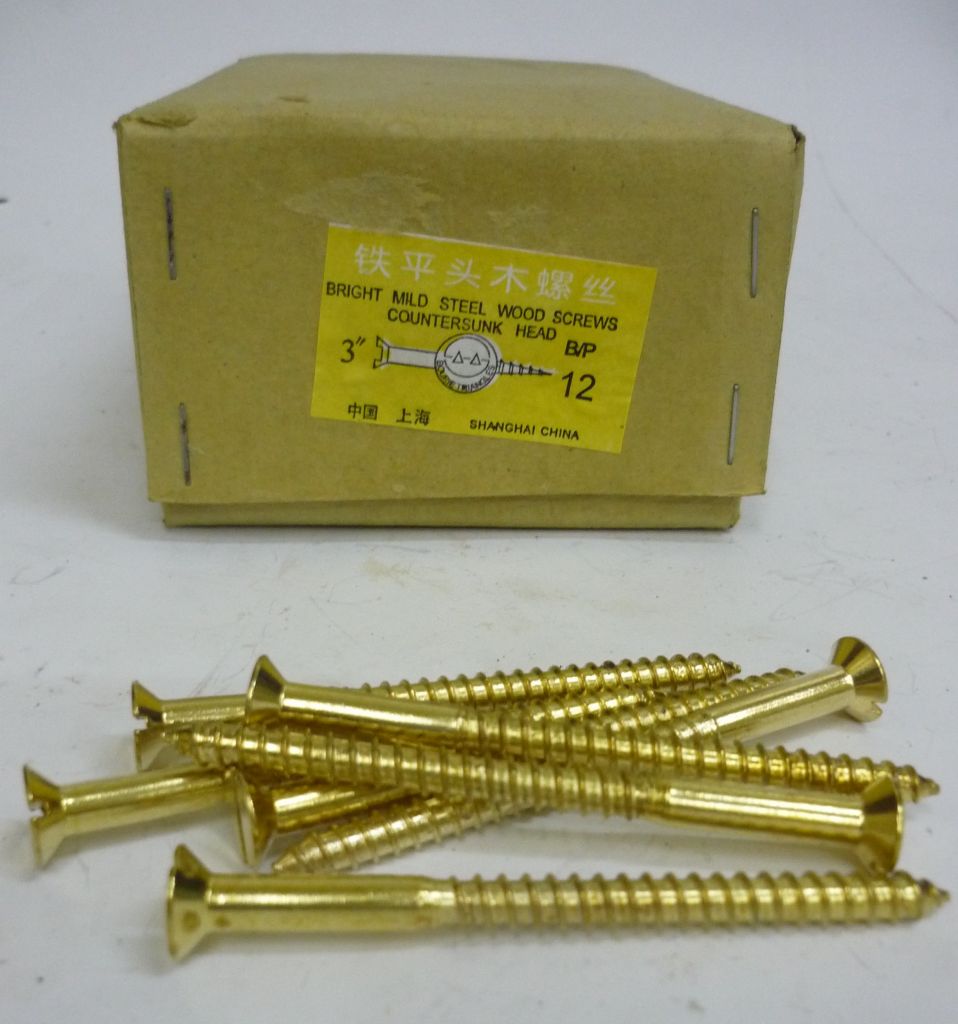 Brass Plated Wood / Gypsum Drywall / Zinc Plated Wood / Hex Head Self-Drilling Screws