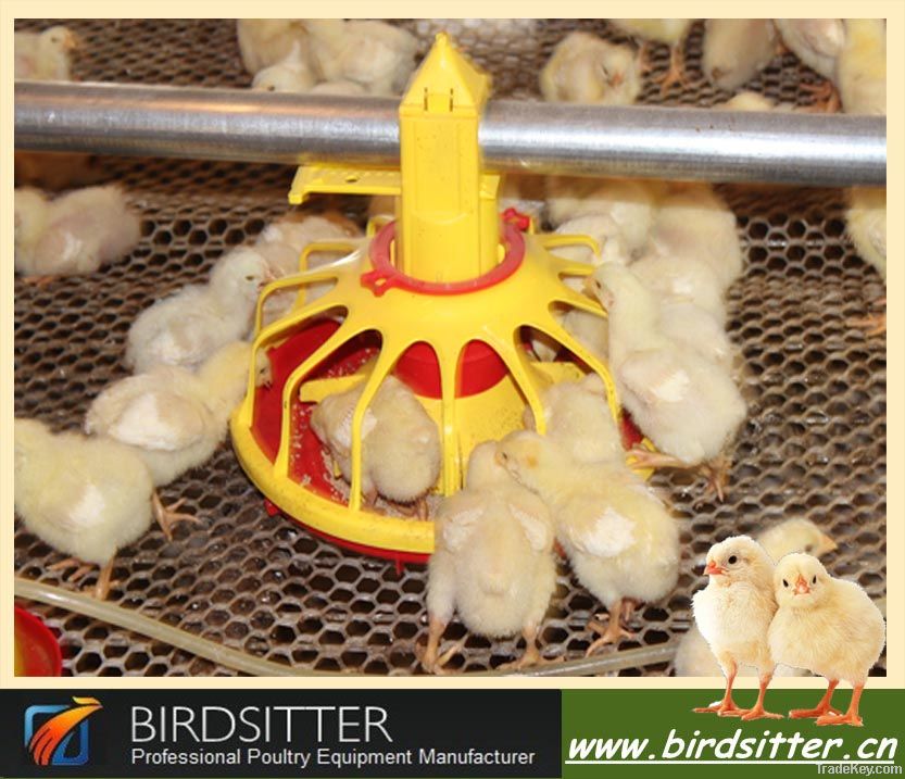 Automatic poultry feeding equipment for and broiler