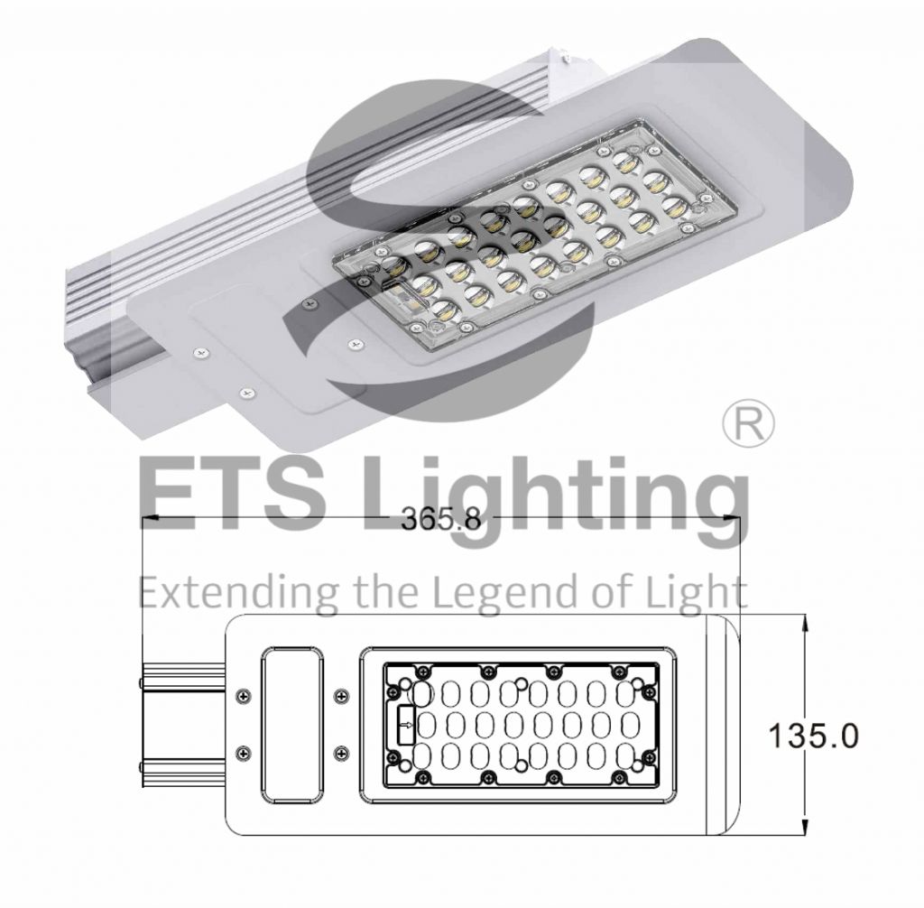 LED Streetlight  30W ET-30-A24 24V DC and solar use