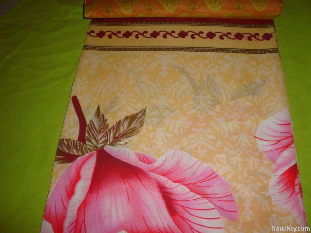100% polyester brushed printed fabric