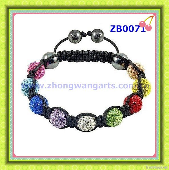 2013 High quality colorful shamballa bracelets wholesale