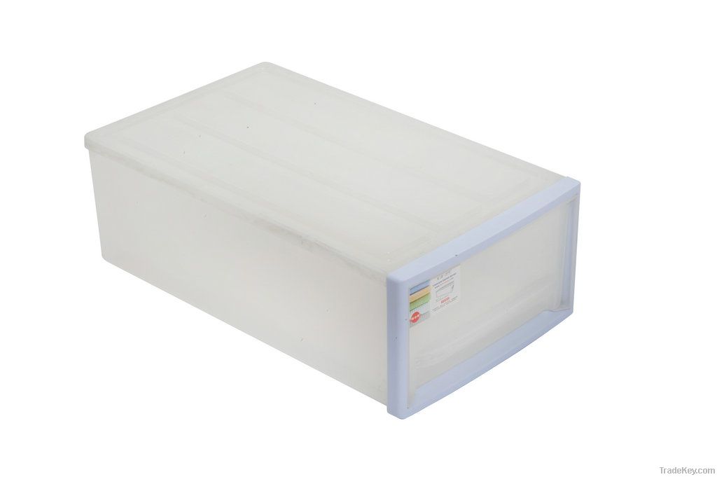 plastic storage box with drawer