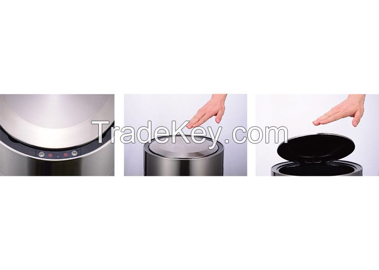 Stainless Steel Touchless Sensor Garbage Can