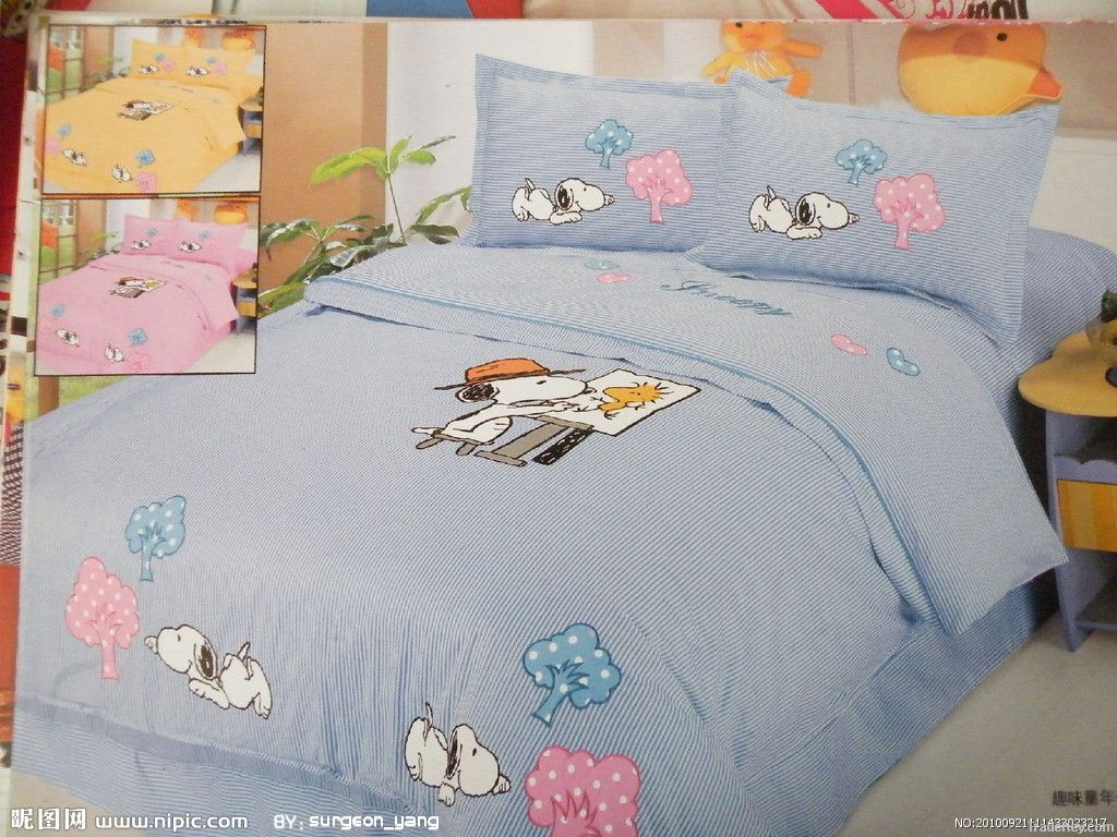 printed bed set