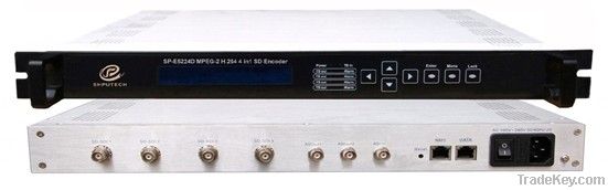 SP-E5224D 4in1 MPEG-2 H.264 SD Encoder