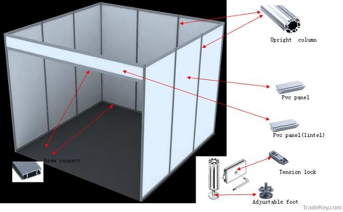 exhibition booth material/aluminium profile