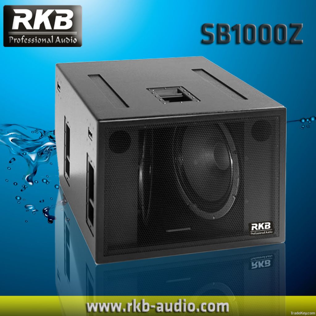 Pro audio Dual 18" long-throw subwoofer speaker