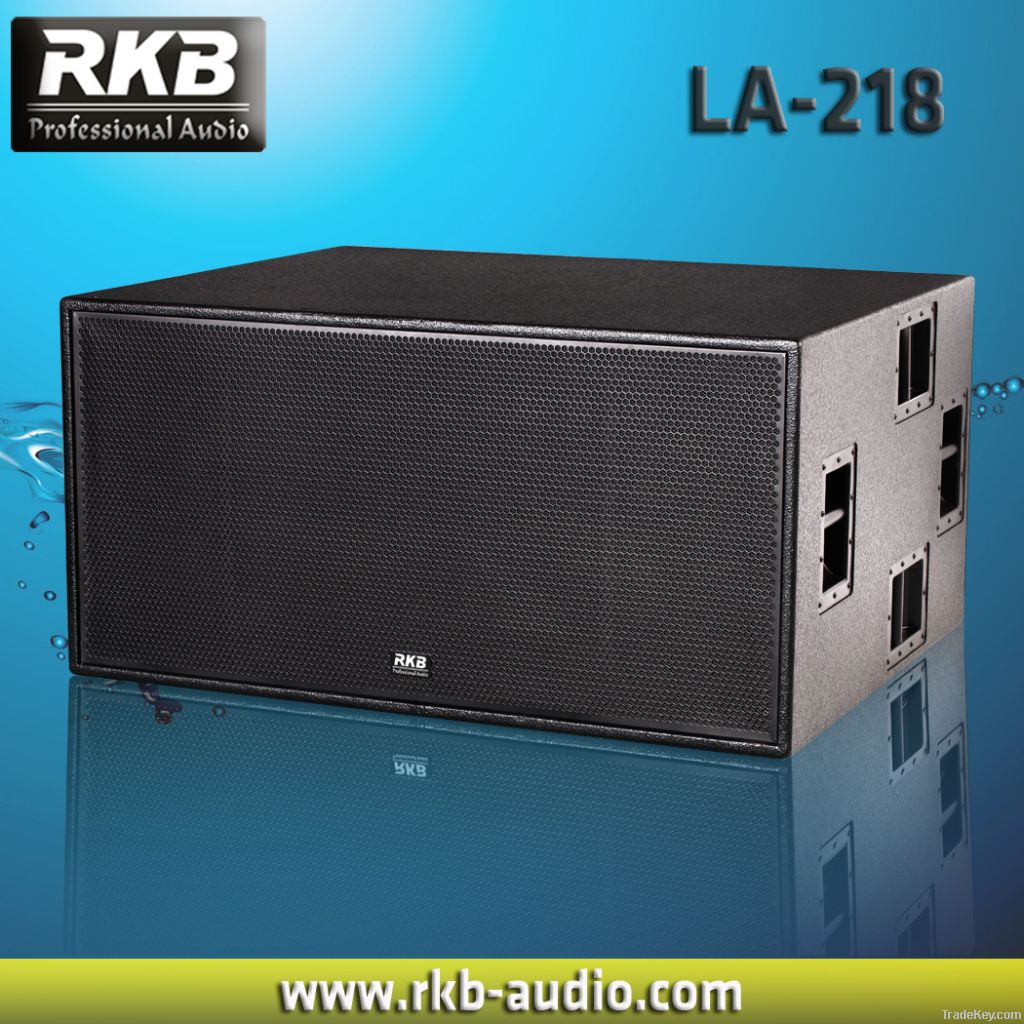 Dual 18 inch long-throw Pro audio subwoofer