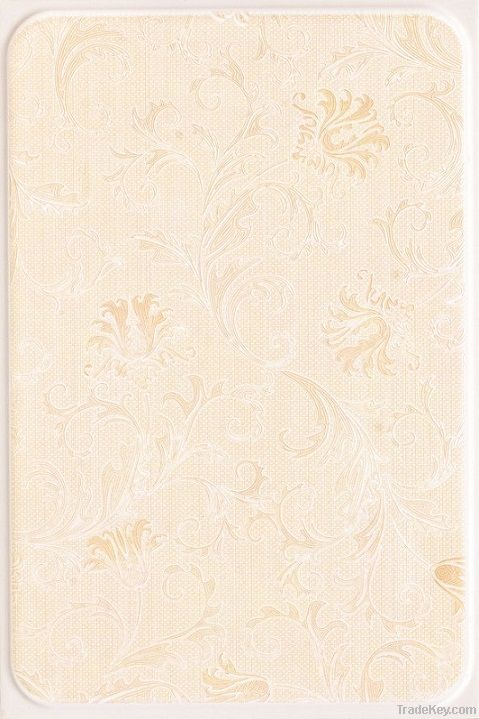 30x45 3D Beige ceramic tile flooring and wall
