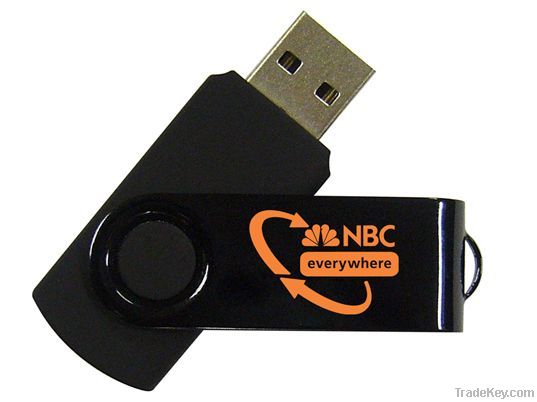 Promotional gift OEM Alunimun&Plastic swivel usb flash drive