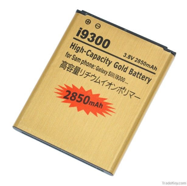 2850mAh mobile phone battery for Samsung Galaxy SIII i9300 battery
