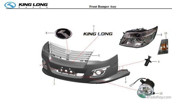 Kinglong Mini Van Part-Front Bumper Assy-Light