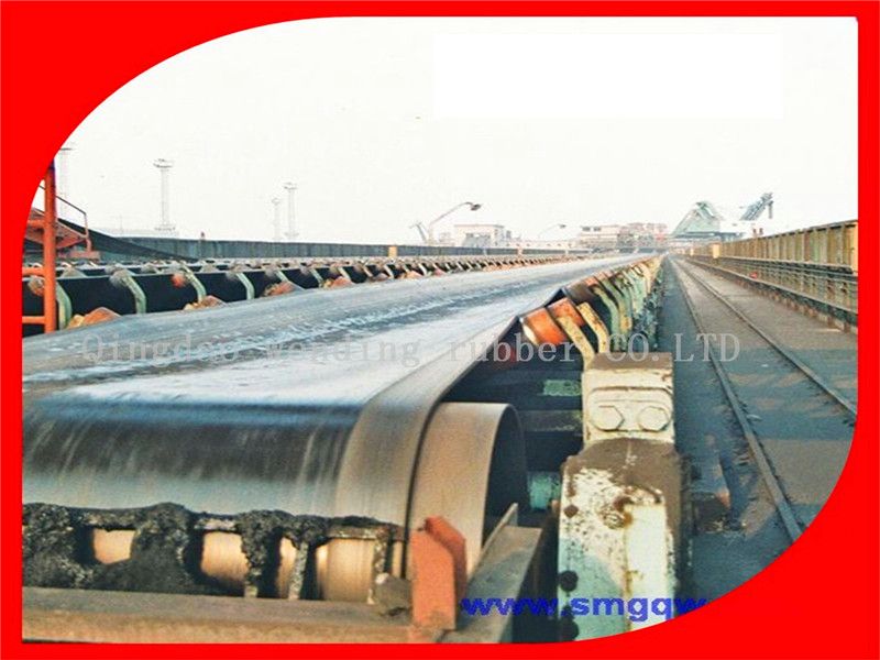 Rubber heat resistant conveyor belt
