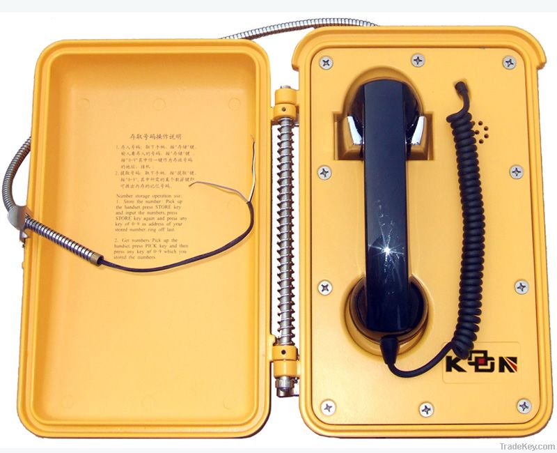 Seaside telephone, dust proof telephone