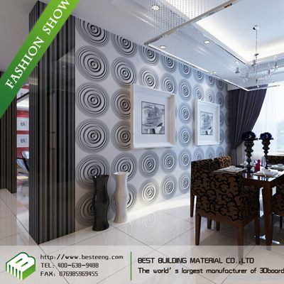 High quality fireproof 3d board decoration interior wall panel
