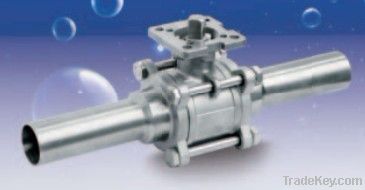 3PC Welded Ball Valve with Extended Pipe
