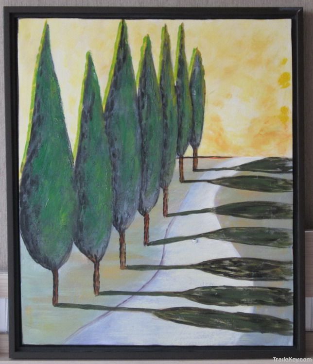 Handpainted Acrylic Painting Trees