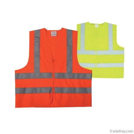 EN471 Class 2 Hi-vis Safety Vest 100% Polyester Tricot