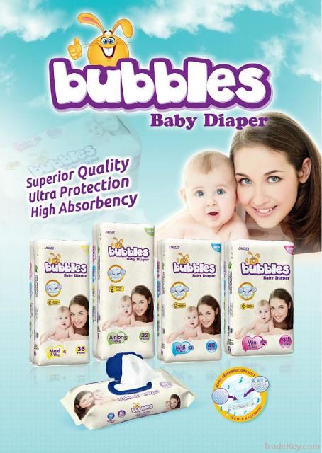 BUBBLES BABY DIAPER