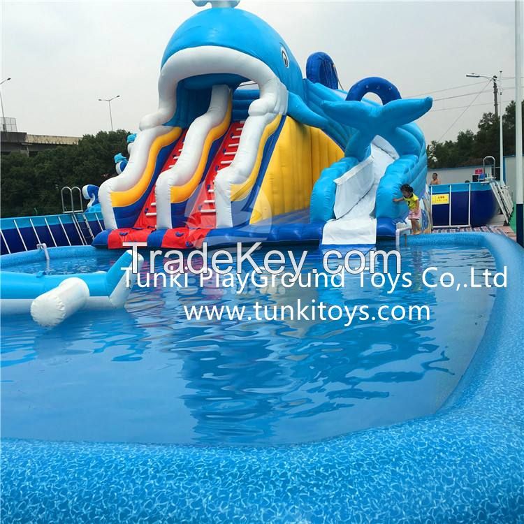 water park fantasy ocean park inflatable slide inflatable bouncy inflatable castle