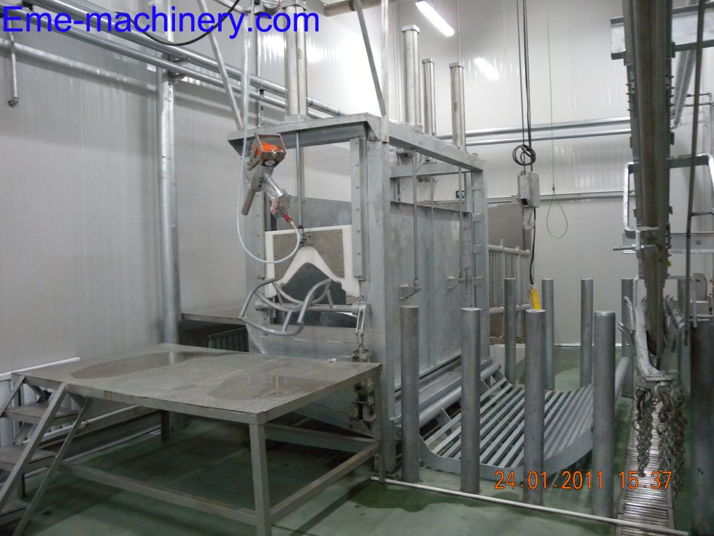 Living Cattle Pneumatic Fixed Killing Box slaughterhouse 