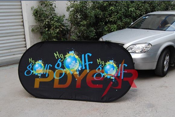 Outdoor advertising pop up banner