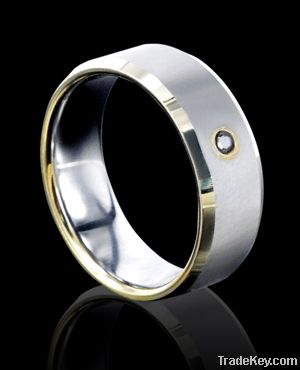 2013 mens tungsten ring gold inlay Factory Shenzhen tungsten ring gold