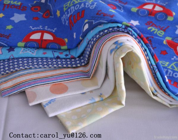 cotton and tc pigment printing flannel fabric 20x10 40x42