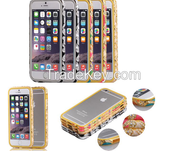 Hot Sale Cell Phone Case Cover mobile accessories for iphone 6 aluminum bumper/ luxury metal phone cover