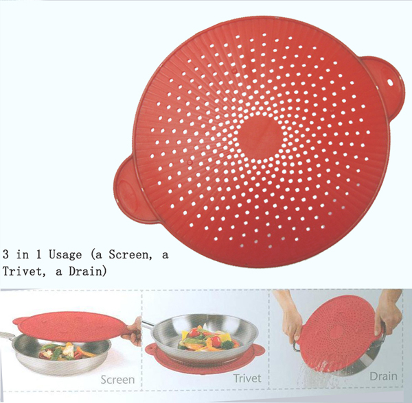 Silicone 3 in 1 Splatter Screen