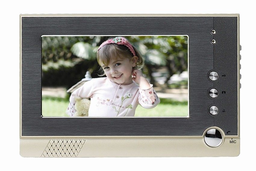 Digital  7''   LCD  Color Video Door  Phone/  Doorbell/ Wired Ultra-thin Color video door phone with white LED light