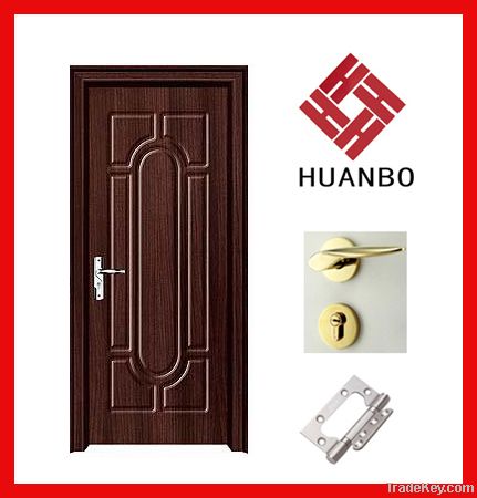 PVC coated MDF Wooden Doors for hotels