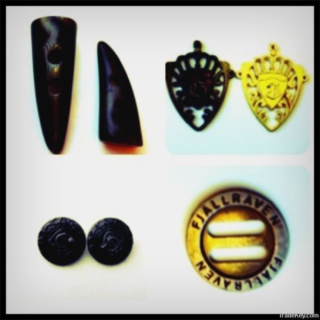 button, buckle, others (label, badge, hook and loop)