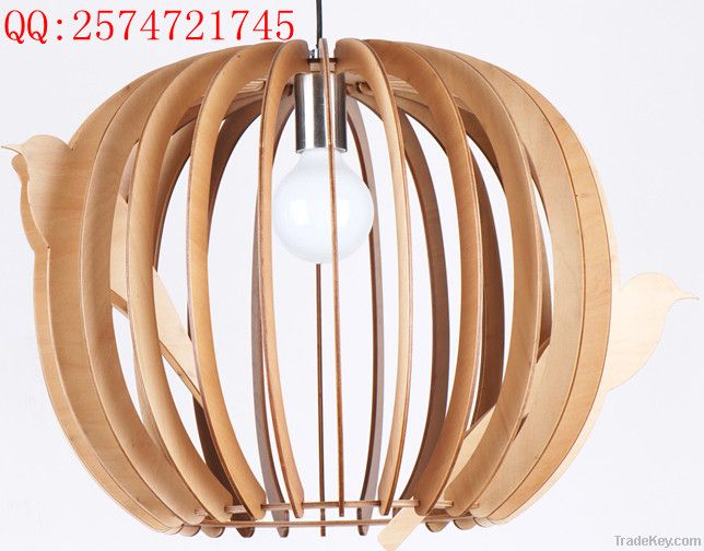 2012 New Briefly Wood Modern Pendant Lamp  LBMD-NL