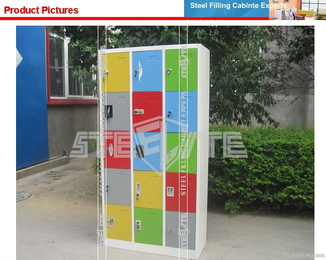 Various Color and Lock 15 Doors Metal Locker