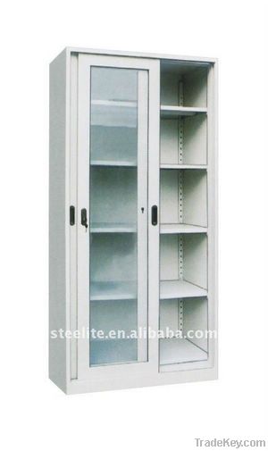 Glass Door Steel Filing Cabinet Locker