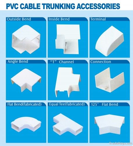 PVC cable trunking accessory