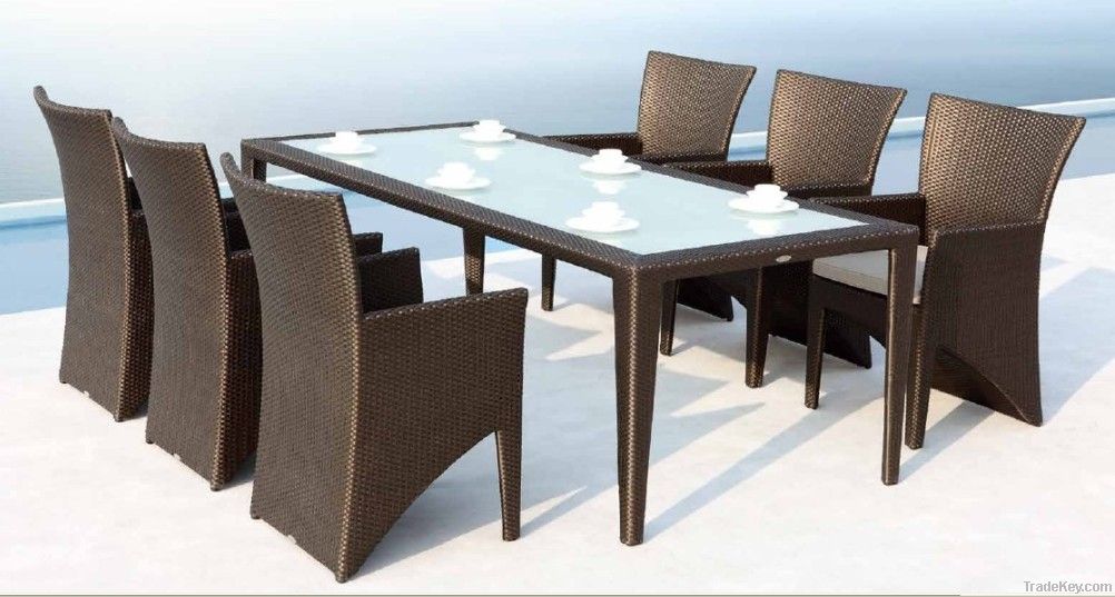 Wicker outdoor furniture