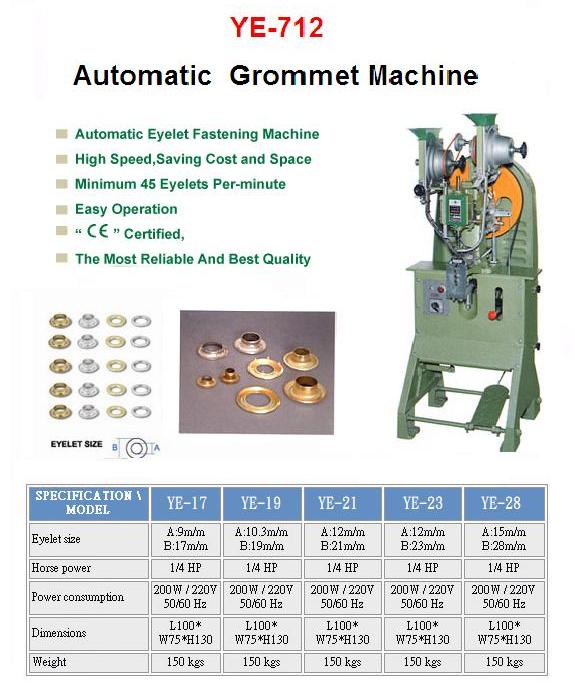 Automatic Grommet Machine