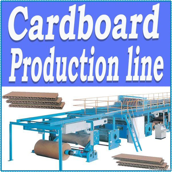 Paperboard making machine production line.Can make 3, 5, 7 plies boards