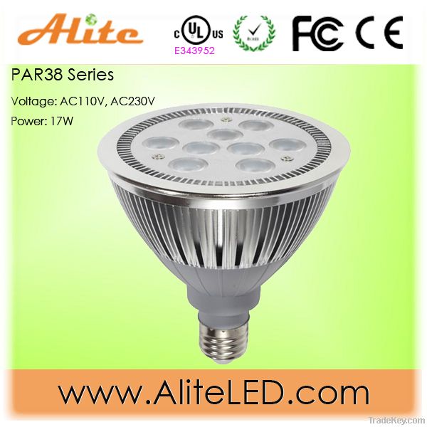 UL/CUL Dimmable LED PAR38 lamp 17W 9LED E27 With CREE chip